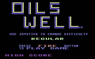 Oil's Well screenshot 3 for Commodore 64